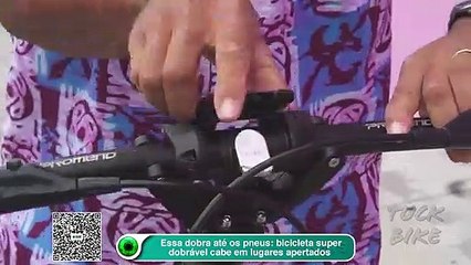 Essa dobra até os pneus: bicicleta super dobrável cabe em lugares apertados