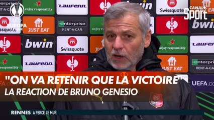 La réaction de Bruno Génésio après la victoire de Rennes