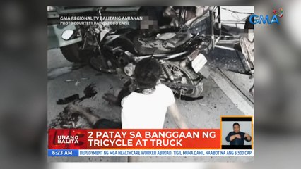 2 patay sa banggaan ng tricycle at truck | UB