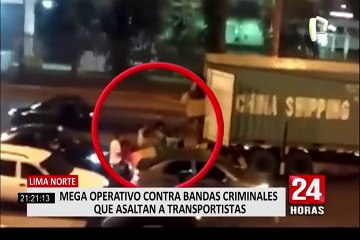 Download Video: Lima Norte: detienen a 29 personas que se dedicaban a robar a transportistas