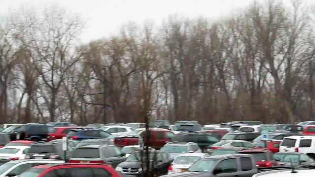 2 Husky Stack CSX Trains pass by Destiny USA on my Birthday