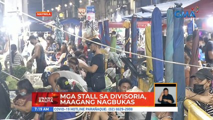Mga stall sa Divisoria, maagang nagbukas | UB