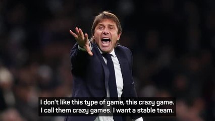 Conte wants Tottenham to 'kill' opponents after 'crazy' first game