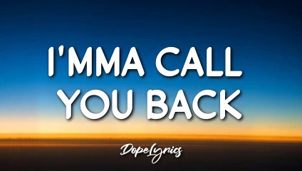YOUNG DAVID - I'MMA CALL YOU BACK (FEAT. LUCAFROMJUPITER & SKILLA)(Lyrics)