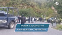 Emboscada contra policías de la fiscalía del Edomex deja dos agentes muertos