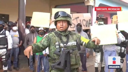 Habitantes de Tarecuato exigen presencia de Guardia Nacional