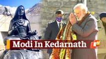 Watch: PM Modi Unveils Guru Shankaracharya During Kedarnath Visit