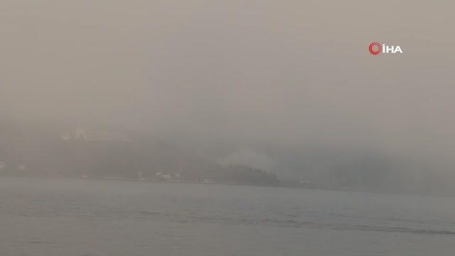 Sis nedeniyle Çanakkale Boğazı gemi trafiğine kapandı
