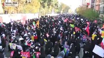 شاهد: الإيرانيون يحيون الذكرى الـ42 لاقتحام السفارة الأمريكية بطهران