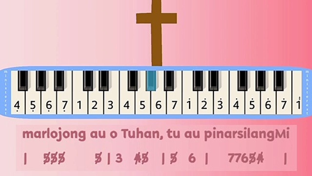 MARLOJONG AU O TUHAN: PIANIKA ❲MELODICA❳ TUTORIAL | LAGU ROHANI