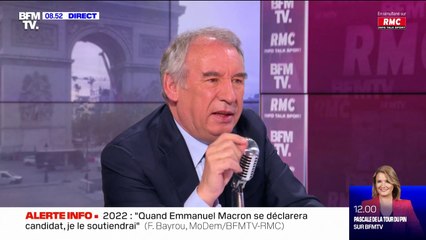 François Bayrou "n'aurait jamais imaginé les déclarations tonitruantes" d'Éric Zemmour
