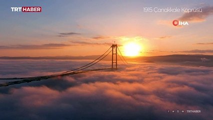 1915 Çanakkale Köprüsü sisler içinde