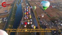 Japonya’da balon festivali izleyenlere görsel şölen yaşattı