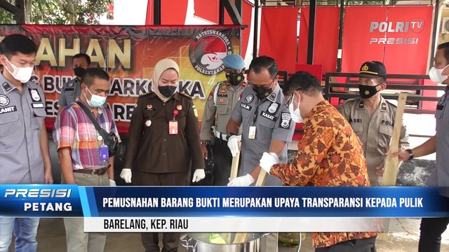Polresta Barelang Musnahkan Barang Bukti Sabu 1.961 Gram