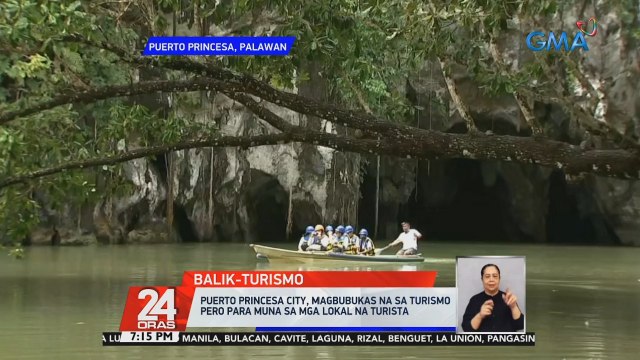 Puerto Princesa City, magbubukas na sa turismo pero para muna sa mga lokal na turista; Proseso ng pagpasok ng mga galing Maynila sa Palawan, mahigpit pa rin | 24 Oras