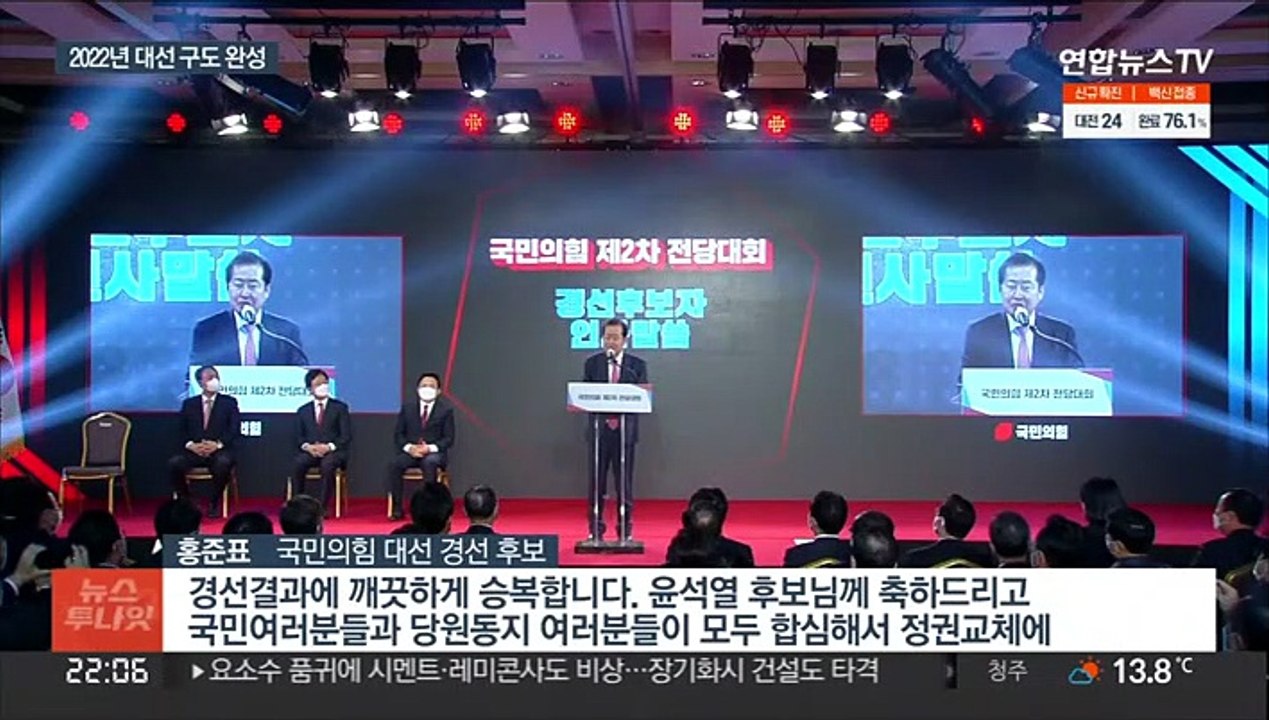 [뉴스투나잇] '정치 입문 4개월' 윤석열…국민의힘 대선 후보로