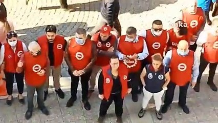 İzmir'de Süleyman Soylu'ya sırtı dönük protesto