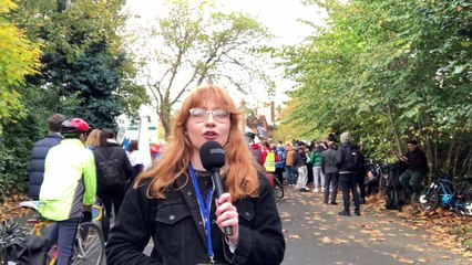 COP26 - Hannah Brown at the Fridays for Future March in Glasgow