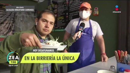 ¡Atalo Mata desayuna birria en la alcaldía Venustiano Carranza!