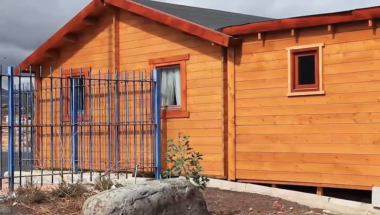 Modulares y de madera: muestran cómo son las treinta nuevas casas para afectados por el volcán