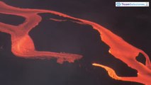 Nuevas imágenes de los ríos de lava en La Palma