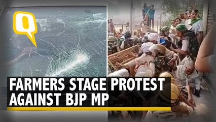 Video herunterladen: Farmers' Protest | Farmers Chant Slogans Against BJP MP Ramchander Jangra's Hisar Visit