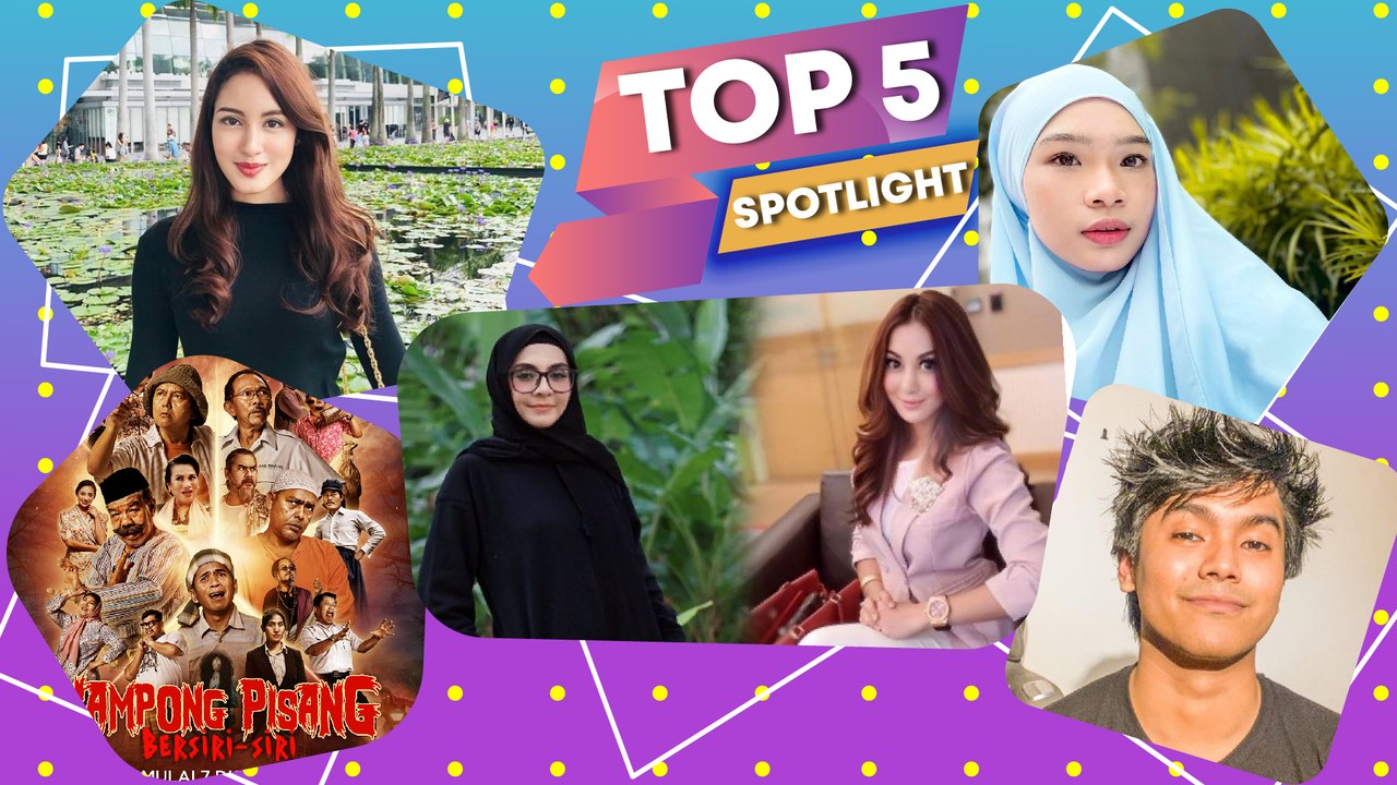 Top5 Spotlight: Zizi Kirana tak sanggup pakai rambut palsu, haram! Ariff Bahran ditegur campak