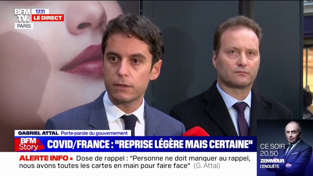 Gabriel Attal sur la troisième dose de vaccin contre le Covid-19: Il y a une progression encourageante mais insuffisante