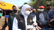 Gubernur Khofifah Tinjau Lokasi Terdampak Banjir Bandang di Kota Batu