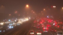 İstanbul'da Cuma trafiği çileye döndü: Trafik yoğunluğu yüzde 78'e ulaştı