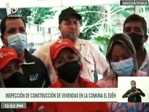 MINHVI inspecciona la construcción de viviendas en la Comuna El Edén, Mcpio. Sotillo del estado Anzoátegui