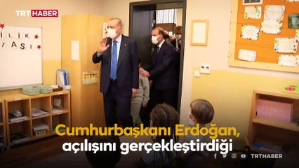 Cumhurbaşkanı Erdoğan Türkiye'nin ilk Türk müziği ilkokulunun açılışını yaptı