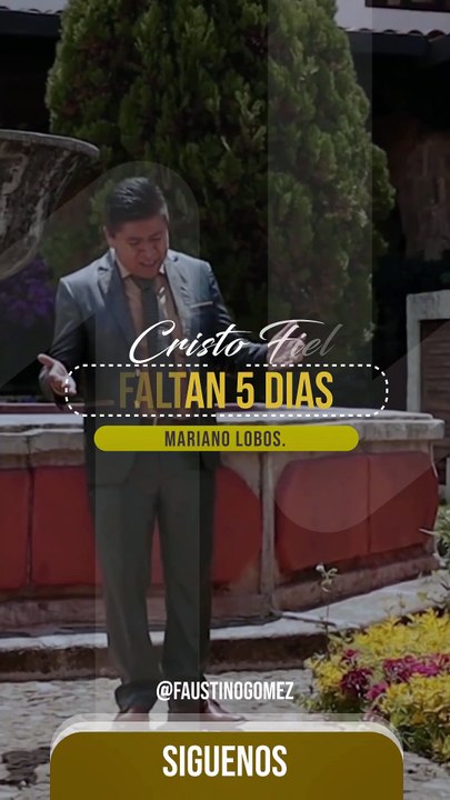 PROXIMAMENTE, PASTOR MARIANO LOBOS