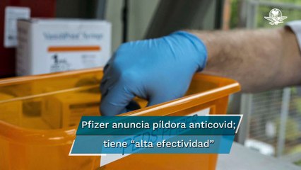 Pfizer asegura que su píldora anticovid reduce 89% el riesgo de muerte por el virus
