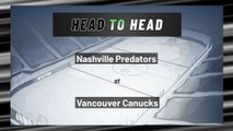 Vancouver Canucks vs Nashville Predators: Moneyline