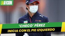 'Checo' Pérez protagoniza choque en primeras prácticas del Gran Premio de México