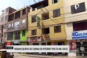 Ate: delincuentes ingresan a cabina de internet y se roban más de S/55 mil en equipos de cómputo