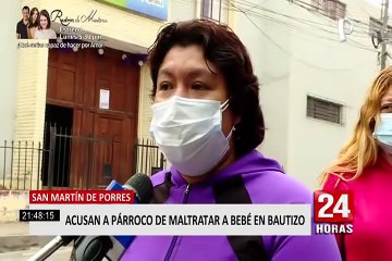 SMP: Párroco acusado de maltratar a bebe durante bautizo dio su versión de los hechos
