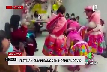 Huancayo: personal de salud celebra cumpleaños de su colega