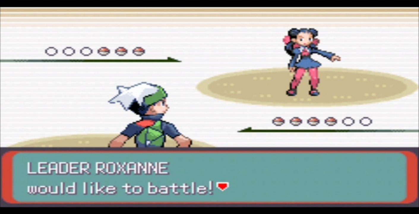 Pokemon Emerald - Rustboro Gym Leader Battle: Roxanne