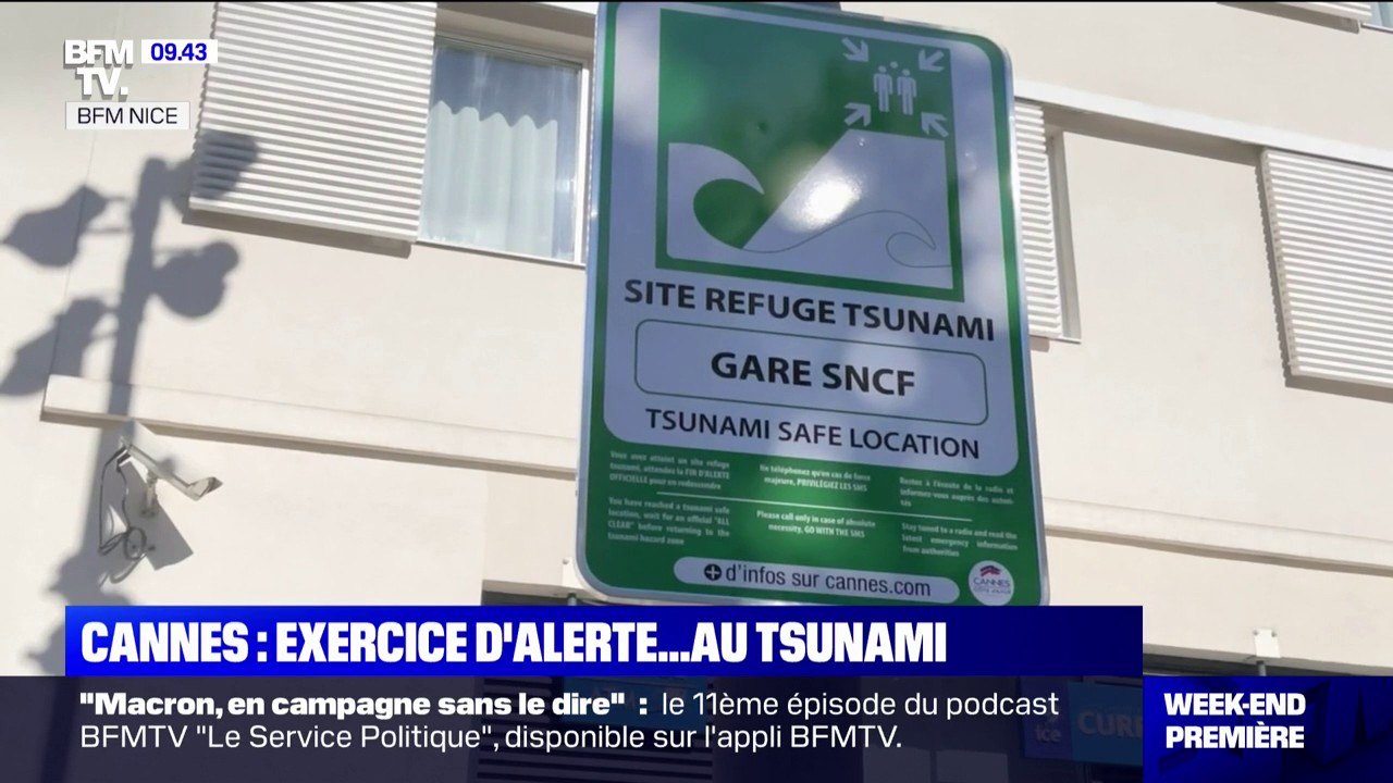 La ville de Cannes se prépare au risque de tsunami