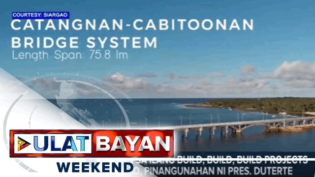 Inagurasyon ng BIG TICKET INFRA PROJECTS sa Siargao, pinangunahan ni PRRD