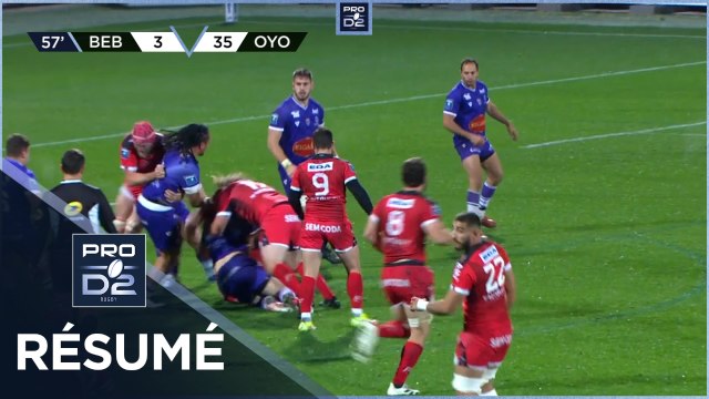PRO D2 - Résumé US Bressane-Oyonnax Rugby: 8-49 - J10 - Saison 2021/2022
