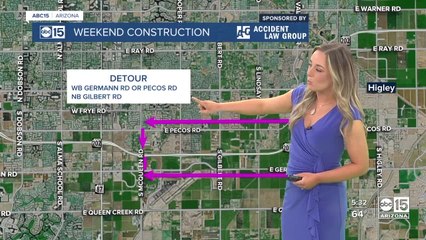 Weekend road closures in the Valley