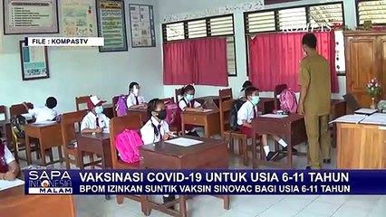 Kabar Baik! BPOM Keluarkan Izin Penggunaan Darurat Vaksin Sinovac untuk Anak Usia 6 Sampai 11 Tahun