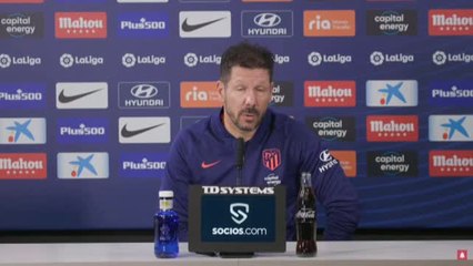Simeone augura un partido "largo" y "trabajado" ante el Valencia