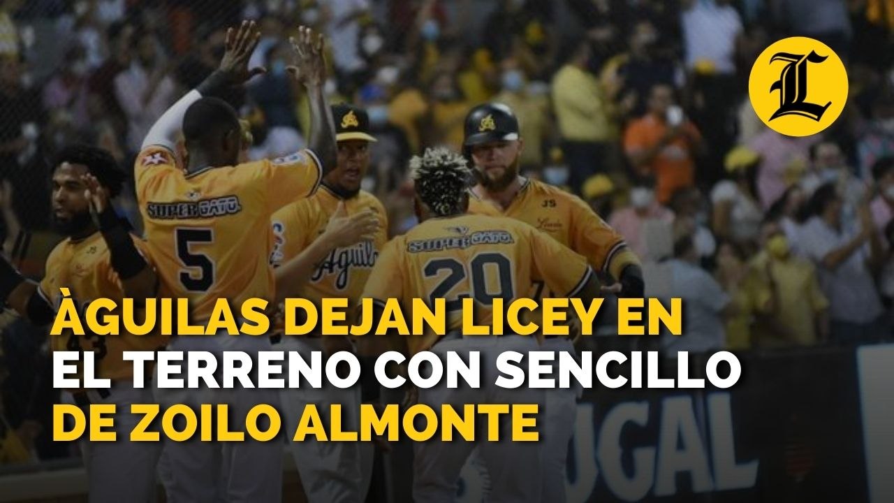 Àguilas dejan Licey en el terreno con sencillo de Zoilo Almonte