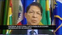 teleSUR Noticias 11:30 6-11: Ultiman detalles para elecciones generales en Nicaragua