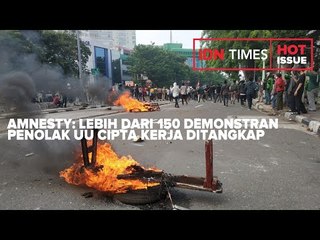 AMNESTY: LEBIH DARI 150 DEMONSTRAN PENOLAK UU CIPTA KERJA DITANGKAP