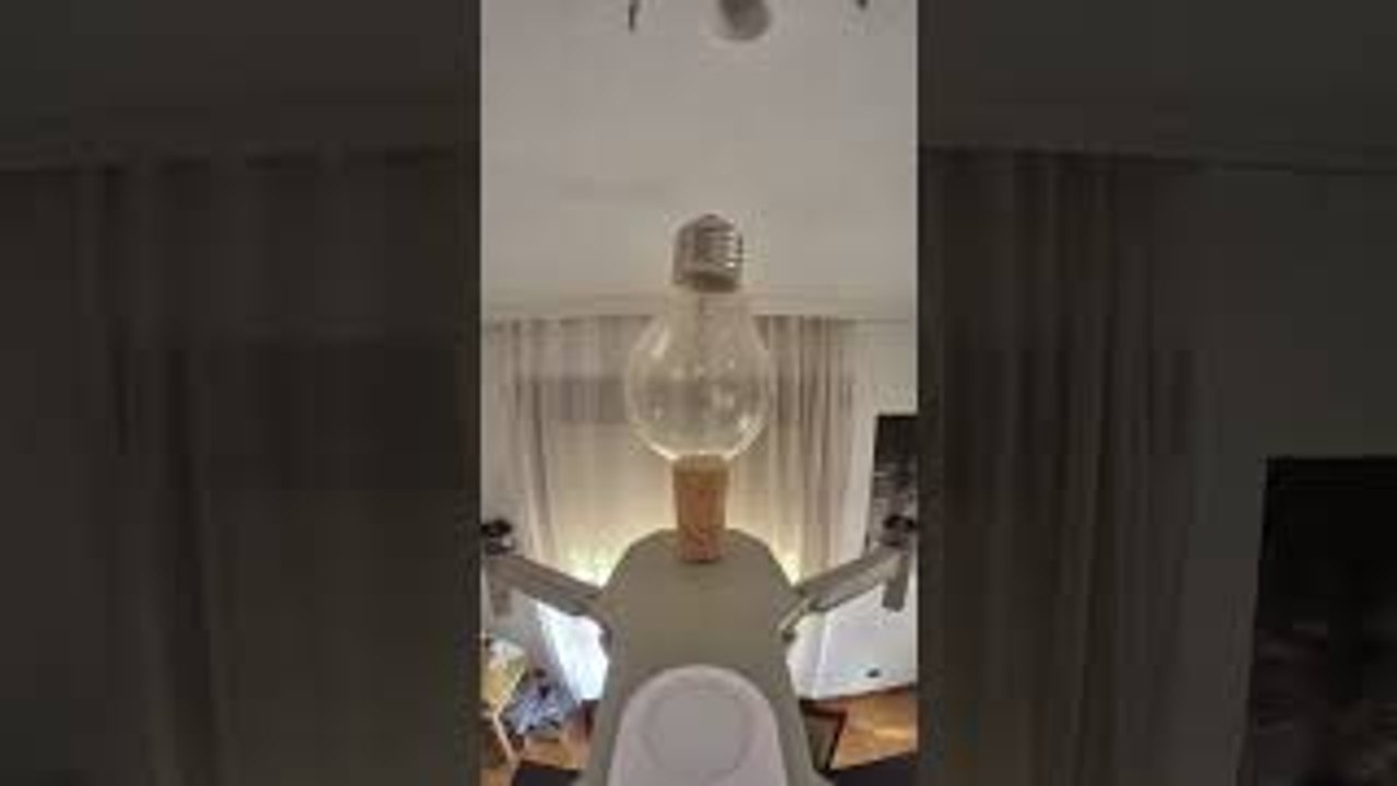 Changing a Light Bulb With a Drone
